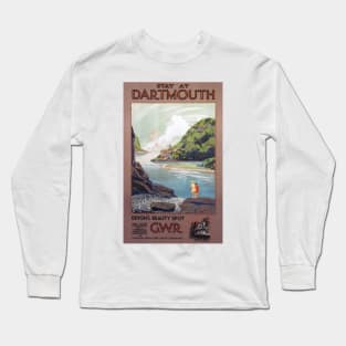 Dartmouth, Devon - GWR - Vintage Railway Travel Poster - 1930s Long Sleeve T-Shirt